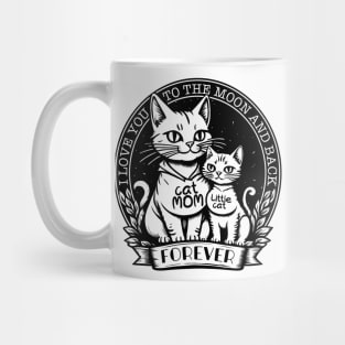 Cat Mom, I love you to the moon Mug